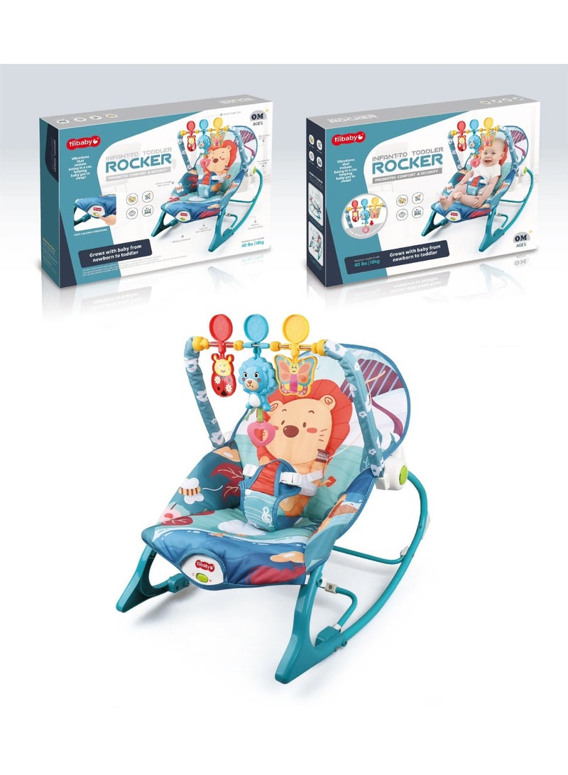 Tiibaby Baby Music Rocking Chair | Infant to Toddler Rocking Chair | with Vibration Vibration Vibration and Soothe Toys for Babies to Toddlers | Suitable from Birth to 18K - Image 3